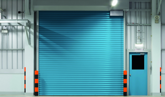 Blue Security Shutter