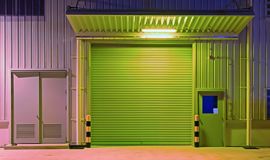 Industrial Security Shutters for a Warehouse Entrance
