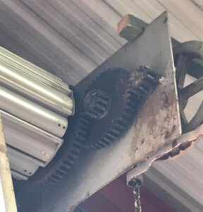 Old High Speed Door Shutter Mechanism | Royal Industrial Doors